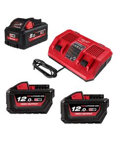 Енергокомплект MILWAUKEE M18 HNRGO1-823: В8 1шт, B12 2шт, з/у DFC, фото  | SNABZHENIE.com.ua