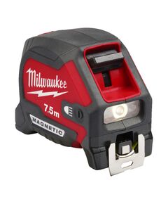 Рулетка магнітна MILWAUKEE 7,5м з LED підсвіткою (30мм), фото  | SNABZHENIE.com.ua