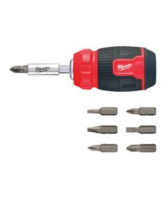 Отвертка 8 в 1 зі змінними насадками MILWAUKEE 4932492807 (PH/PZ/SL/TX), фото  | SNABZHENIE.com.ua