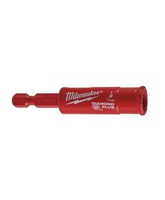 Коронка алмазная Diamond Plus MILWAUKEE, &Oslash;12,0мм (1/4 Hex) (с водой), фото  | SNABZHENIE.com.ua