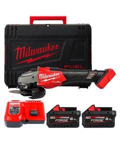 Аккумуляторная угловая шлифмашина MILWAUKEE M18 FHSAG125XB2-802X, &Oslash;125мм, фото  | SNABZHENIE.com.ua