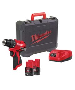 Дрель-шуруповёрт аккумуляторная бесщёточная MILWAUKEE M12 BLDDRC-202С (40Нм) (ЗУ+2акк.Х2Ач+кейс), фото  | SNABZHENIE.com.ua