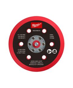 Подошва шлифовальная MILWAUKEE FROSBPHH150, &Oslash;150мм, 6 отв. для M12 FROS (жесткая с &laquo;липучкой&raquo;), фото  | SNABZHENIE.com.ua