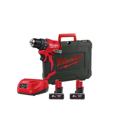 Дрель-шуруповёрт аккумуляторная бесщёточная ударная MILWAUKEE M12 BLPDRC-402С (40Нм)(ЗУ+2аккум.Х4Ач), фото  | SNABZHENIE.com.ua