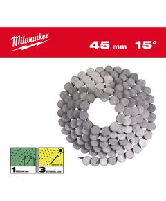 Цвяхи в котушці гальванізовані MILWAUKEE, з круглой головкой, 15&deg;/3.05 x 45мм / RS / HD (1440шт), фото  | SNABZHENIE.com.ua