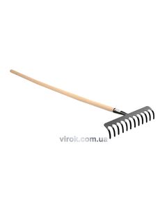 Грабли садовые FLO 16 зубьев с ручкой, фото  | SNABZHENIE.com.ua