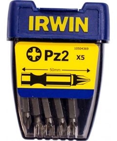 Бита Pozidriv POWER BIT 1/4 50 мм PZ2, 5 шт, IRWIN (усиленная), фото  | SNABZHENIE.com.ua