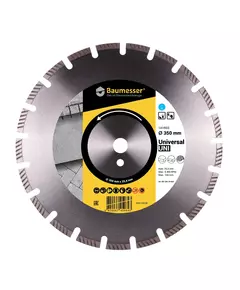 Алмазний диск 350 x 3,5/2,5 x 10 x 25,4-11,5-21 HIT BAUMESSER Universal (94120129024), фото  | SNABZHENIE.com.ua