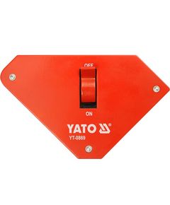 Струбцина магнитная YATO 25 кг с переключателем, фото  | SNABZHENIE.com.ua