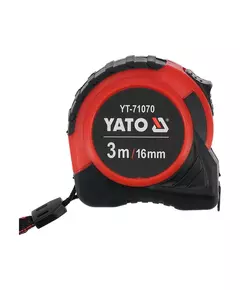Рулетка YATO L = 3 м x 16 мм, сталевою стрічкою, нейлоновим покриттям (YT-71070), фото  | SNABZHENIE.com.ua