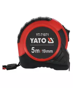 Рулетка YATO L = 5 м x 19 мм, со стальной лентой, нейлоновым покрытием (YT-71071), фото  | SNABZHENIE.com.ua