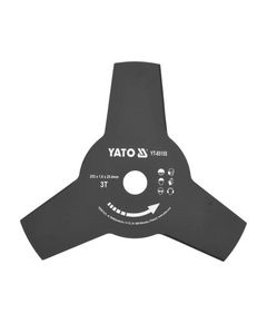 Нож 3-зубный YATO 255x25.4 мм для газонокосилок, фото  | SNABZHENIE.com.ua