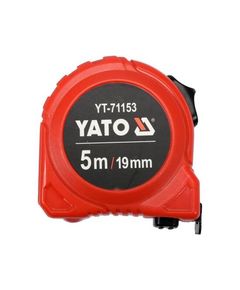 Рулетка YATO 5 м x 19 мм, сталевий ремінь, нейлонове покриття, двобл., фото  | SNABZHENIE.com.ua