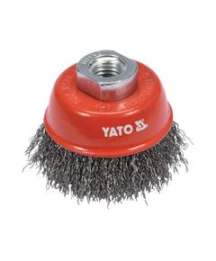 Щетка зачистная YATO 65 мм, нержавеющая сталь, гайка М14, фото  | SNABZHENIE.com.ua