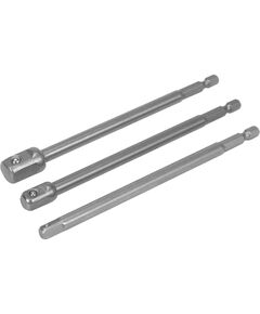 Адаптери торцевих головок YATO 1/4, 3/8, 1/2, L=150 мм, 3 шт., фото  | SNABZHENIE.com.ua