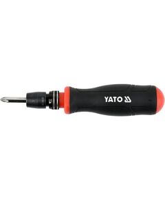 Отвертка реверсивна YATO HEX-1/4, 28 біт CrV з чохлом, фото  | SNABZHENIE.com.ua