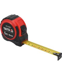 Рулетка YATO 5 м x 19 мм, сталева стрічка, нейлон, фото  | SNABZHENIE.com.ua
