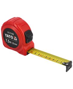 Рулетка YATO 7,5 м х 25 мм, сталева стрічка, нейлонове покриття, фото  | SNABZHENIE.com.ua