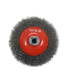 Щітка дискова YATO 125 мм з нержавіючої сталі, гайка M14, фото  | SNABZHENIE.com.ua