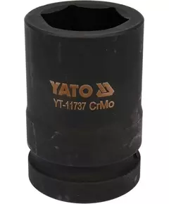 Головка торцевая ударная 6-гранная YATO квадрат 1, М = 34 мм, L = 80 мм, Cr-Mo (YT-11737), фото  | SNABZHENIE.com.ua