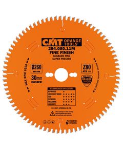 Диск CMT 260x30 мм, Z 80N для продольного и поперечного пиления, фото  | SNABZHENIE.com.ua