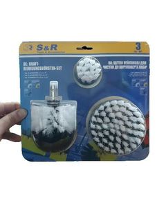 Набір нейлонових щіток S&R, 3 шт., білі, фото  | SNABZHENIE.com.ua