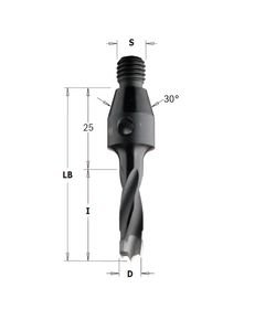 Сверло правое 5x40x65 мм с зенкером и М10/30° CMT 342.050.11, фото  | SNABZHENIE.com.ua
