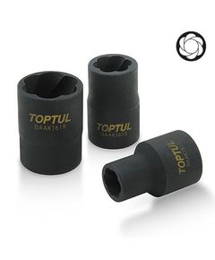 Головка-экстрактор TOPTUL BAAK1624 для поврежденных болтов 24 мм 1/2, фото  | SNABZHENIE.com.ua