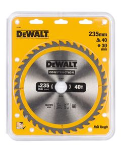 Диск пильний DeWALT 235x30 мм, 40 зубів, 10° кут, універсальний DT1955, фото  | SNABZHENIE.com.ua