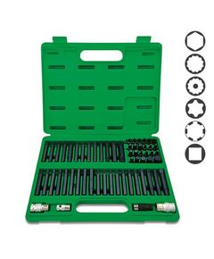 Профессиональный набор бит TORX, HEX, SPLINE, RIBE, SQ 60 ед. TOPTUL, фото  | SNABZHENIE.com.ua