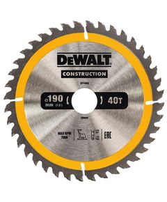 Диск пильный DeWALT 190x30мм, 40 зубьев, угол 10°, фото  | SNABZHENIE.com.ua