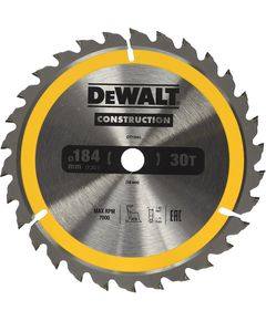 Диск пильний DeWALT 184x16 мм, 30 зубів, універсальний, 10° заточка, фото  | SNABZHENIE.com.ua