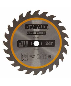 Диск пильный DeWALT 115 мм, 24 зуба, 5000 об/мин, универсальный TCT, фото  | SNABZHENIE.com.ua