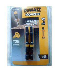 Набор бит DeWALT IMPACT TORSION Torx T25, 50 мм, 2 шт, фото  | SNABZHENIE.com.ua