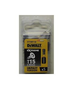 Набор бит DeWALT IMPACT TORSION Torx T15, 25 мм, 5 шт., фото  | SNABZHENIE.com.ua