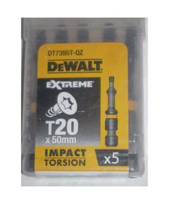 Набор бит DeWALT IMPACT TORSION Torx T20, 50 мм, 5 шт, фото  | SNABZHENIE.com.ua