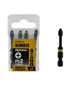 Набір біт DeWALT IMPACT TORSION EXTREME, Philips Ph2, 50 мм, 5 шт., фото  | SNABZHENIE.com.ua