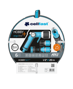 Поливочный набор HOBBY ATS2: шланг 1/2 20 м и соединители Cellfast 16-209, фото  | SNABZHENIE.com.ua