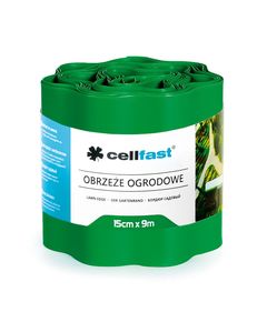 Бордюр газонный волнистый зеленый 15 см x 9 м CELLFAST 30-002H, фото  | SNABZHENIE.com.ua