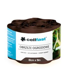 Бордюр газонный волнистый коричневый 10 см x 9 м CELLFAST 30-011H, фото  | SNABZHENIE.com.ua