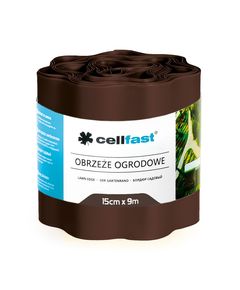 Бордюр газонний хвилястий коричневий 15 см x 9 м CELLFAST 30-012H, фото  | SNABZHENIE.com.ua