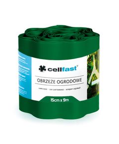 Бордюр газонный волнистый темно-зеленый 15 см x 9 м CELLFAST 30-022H, фото  | SNABZHENIE.com.ua