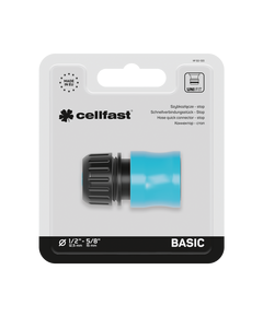 Конектор стоп BASIC 1/2''-5/8'' CELLFAST для з'єднання шлангів 50-120, фото  | SNABZHENIE.com.ua