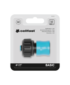 Коннектор-стоп BASIC 3/4'' CELLFAST для з'єднання шлангів 50-125, фото  | SNABZHENIE.com.ua