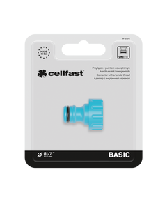 Адаптер CELLFAST BASIC 1/2'' з внутрішньою різьбою (50-210), фото  | SNABZHENIE.com.ua