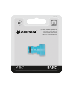 Адаптер CELLFAST 3/4 с внешней нарезкой BASIC, фото  | SNABZHENIE.com.ua