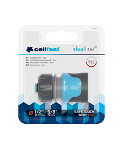 Коннектор стоп SAFETOUCH IDEAL 1/2'' CELLFAST (50-622), фото  | SNABZHENIE.com.ua