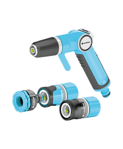 Комплект ERGO з пістолетним оросителем 1/2''-5/8'' CELLFAST 53-520, фото  | SNABZHENIE.com.ua