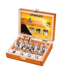 Набір фрез TCT 8 мм по дереву STANLEY STA80020 для точних робіт, фото  | SNABZHENIE.com.ua