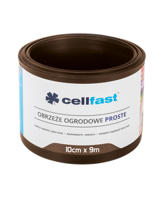 Бордюр газонний прямий коричневий 10 см x 9 м CELLFAST 30-211H, фото  | SNABZHENIE.com.ua